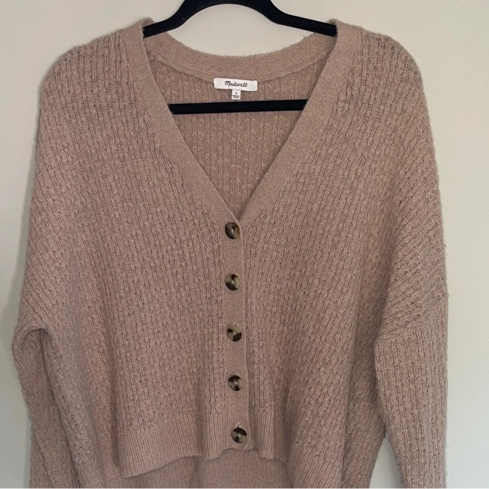 Madewell Women's Soft Mauve Cardigan Sweater - Picture 5 of 5
